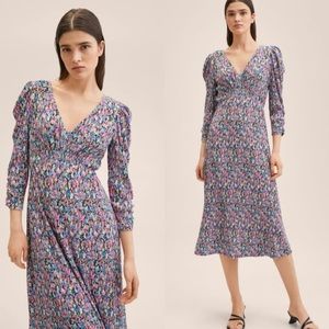 Pomelo Floral Print Dress MANGO